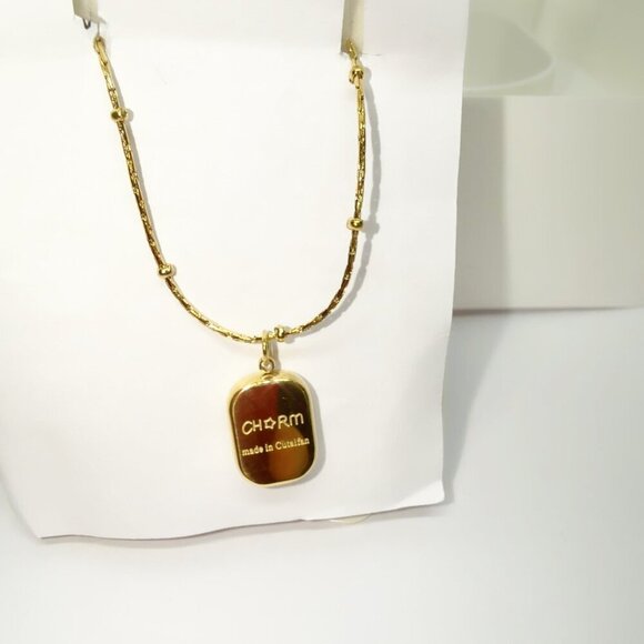 18K Gold Plated Stainless Steel Women's Necklace - Picture 4 of 5